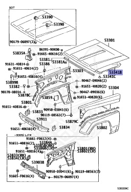 53341-60121 - Toyota - Insulator, Hood - Nengun Performance