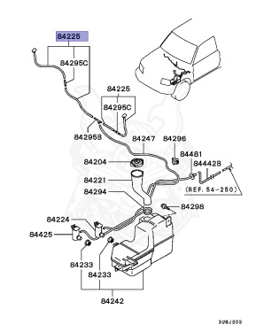 MR339293 - Mitsubishi - Nozzle,windshield Washer - Nengun Performance