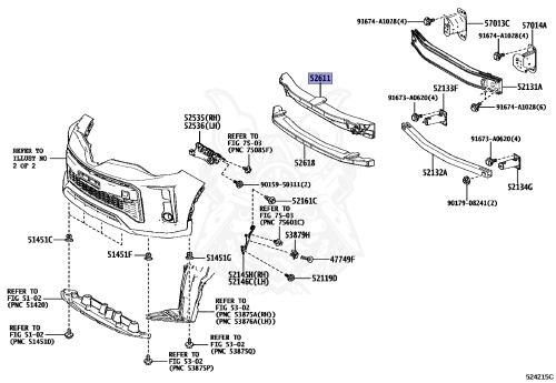 52611-10060 - Toyota - Absorber, Front Bumper Energy - Nengun Performance