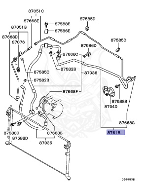 7815A139 - Mitsubishi - PIPE, A/C COMPRESSOR SUCTION - Nengun Performance