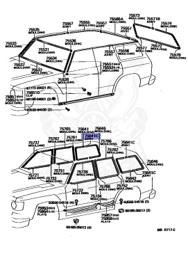 62795-90A00 - Toyota - COVER, WINDOW MOULDING JOINT - Nengun Performance