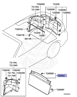 MR743424 - Mitsubishi - BOARD,LUGGAGE ROOM PARTITION - Nengun Performance