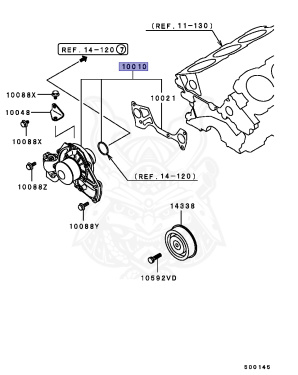 Me005183 MD972005 - Mitsubishi - WATER PUMP KIT - Nengun Performance