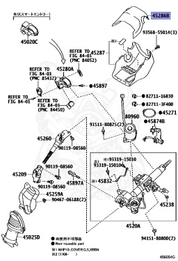 45286-52160-C0 - Toyota - COVER, STEERING COLUMN, UPR - Nengun Performance