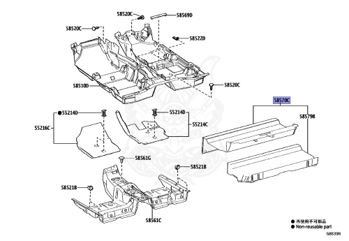 58570-52570-B0 - Toyota - Carpet Assy RR - Nengun Performance