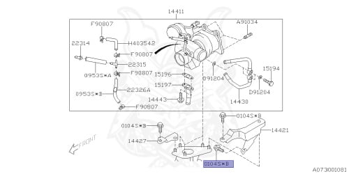 010410200 - Subaru - FLANGE BOLT - Nengun Performance