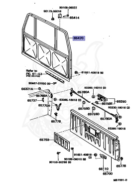 65470-89112 - Toyota - HEADER BOARD ASSY - Nengun Performance