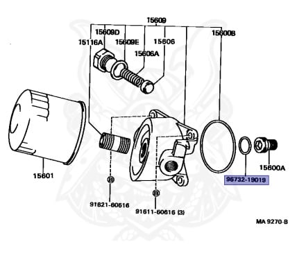 96732-19019 - Toyota - O-RING (FOR POWER TAKE-OFF SHIFT LEVER) - Nengun ...