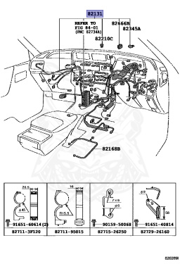 82131-26810 - Toyota - WIRING HARNESS, COWL - Nengun Performance