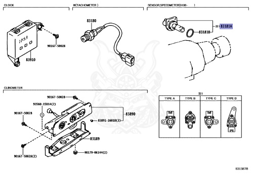 83181-35050 - Toyota - SPEEDOMETER SENSOR - Nengun Performance