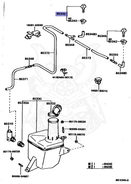 85035-19015 - Toyota - Nozzle, Windshield Washer - Nengun Performance