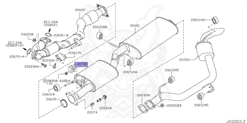 20785-75T20 - Nissan - EXHAUST DYNAMIC DAMPER INSULATOR - Nengun ...