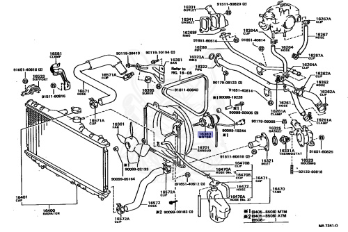 16363-64010 - Toyota - COOLING FAN MOTOR - Nengun Performance