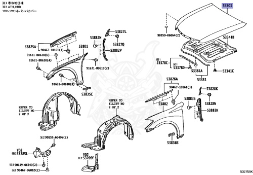 53301-30471 - Toyota - HOOD SUB-ASSY - Nengun Performance