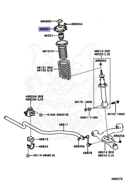 48680-24020 - Toyota - Support Assy, Front Suspension - Nengun Performance
