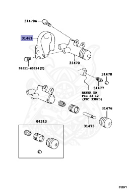 31461-17010 - Toyota - Insulator, Release Cylinder Heat - Nengun ...