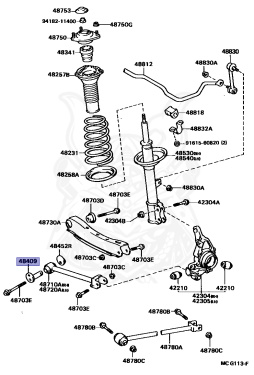 48409-20030 - Toyota - REAR SUSPENSION TOE ADJUST CAM SUB-ASSY ...