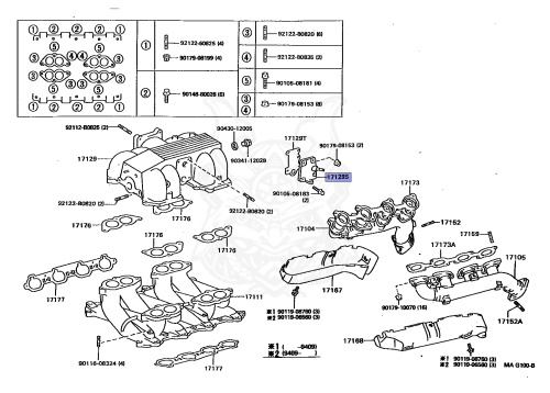 25615-50010 - Toyota - Plate (for Intake Air Surge Tank) - Nengun ...