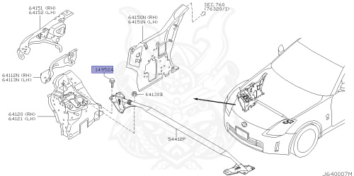 54459-CD100 - Nissan - Bolt - Nengun Performance