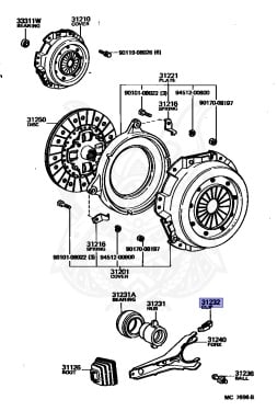 31232-22010 - Toyota - Release Bearing Hub Clip or Spring - Nengun ...