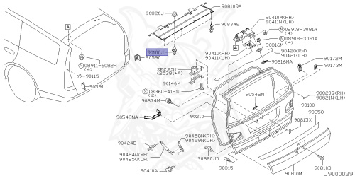 76848-AQ001 - Nissan - Grommet - Nengun Performance