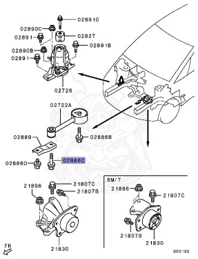 Mu001081 MU010211 - Mitsubishi - Engine Support Rod Bolt - Nengun Performance