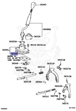 36345-35050 - Toyota - Transfer Control Shift Lever Retainer Gasket ...