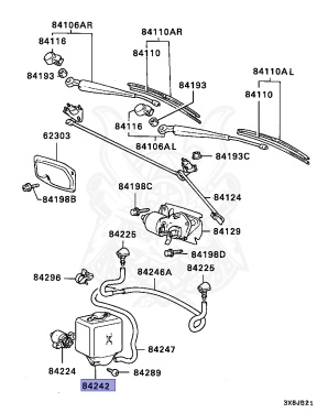 MB140837 - Mitsubishi - Tank, Windshield Washer - Nengun Performance