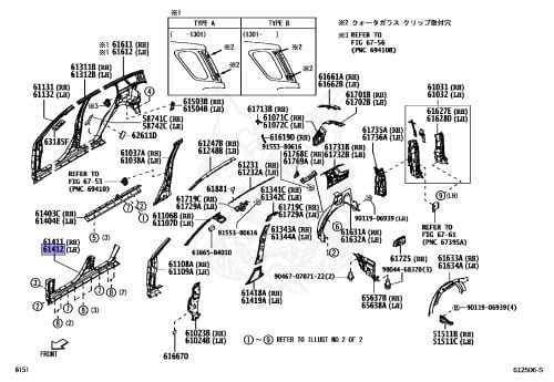 61412-B4030 - Toyota - Outer Rocker Panel, Lh - Nengun Performance
