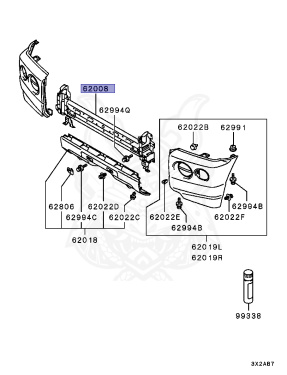 6400C417 - Mitsubishi - Bumper,fr - Nengun Performance