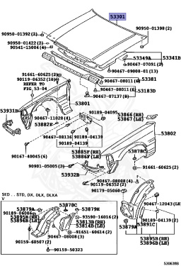 53301-30320 - Toyota - Hood - Nengun Performance