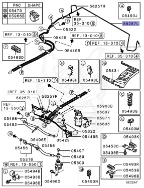 MR205067 - Mitsubishi - Tube,brake Main,lh - Nengun Performance