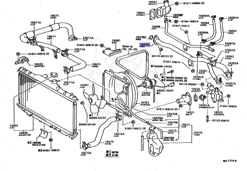 16278-16010 - Toyota - Coolant Hose - Nengun Performance