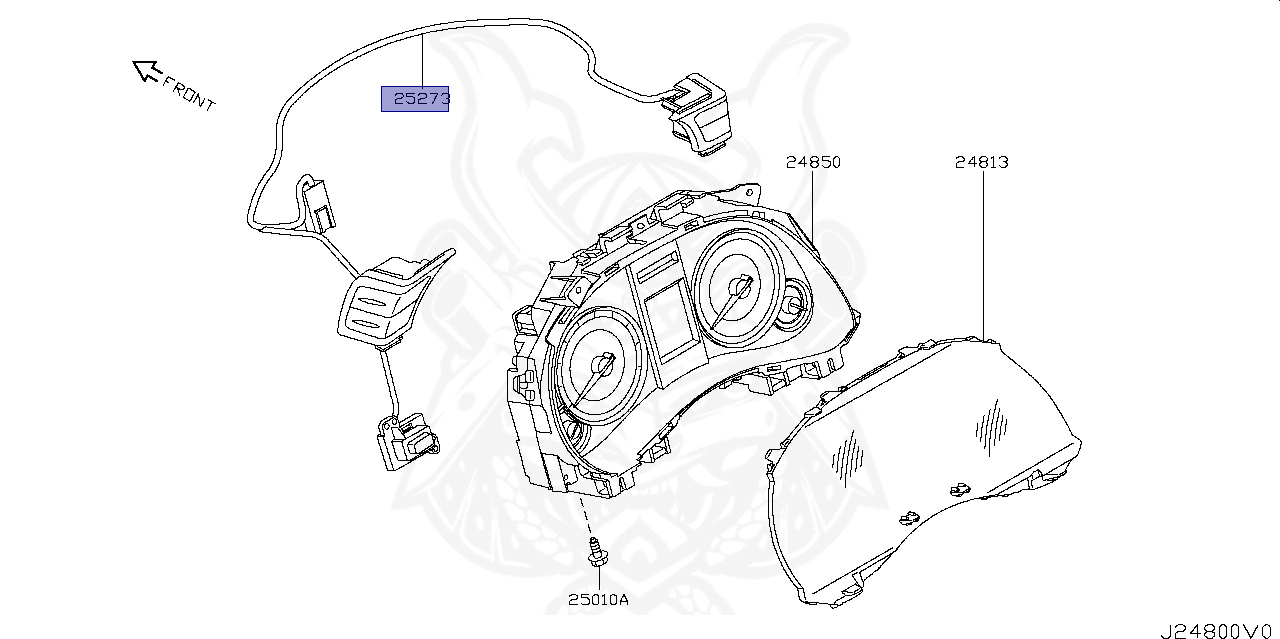 na-naページ 25273-JK00A - Nissan - Switch Assembly, Meter Display
