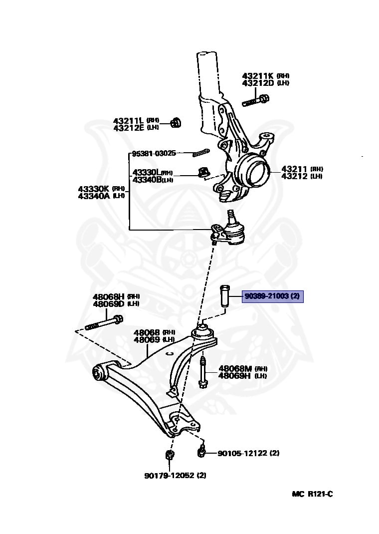 90389-21003 - Toyota - Bushing - Nengun Performance
