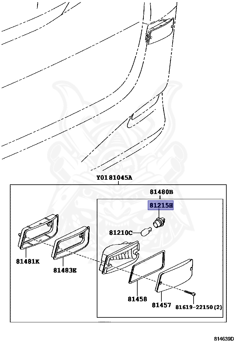 90075-99080 - Toyota - Plug Assy, Front Turn Signal Lamp