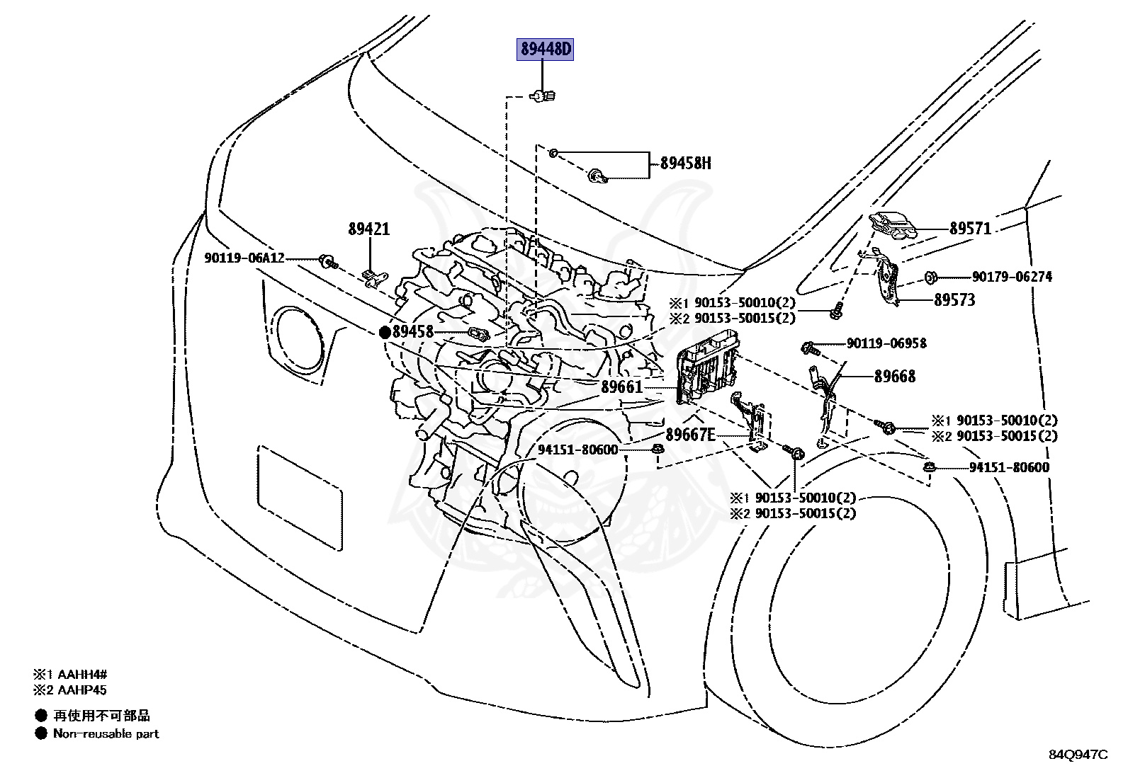 89448-33010 - Toyota - SENSOR, OIL PRESSURE & TEMPERATURE - Nengun