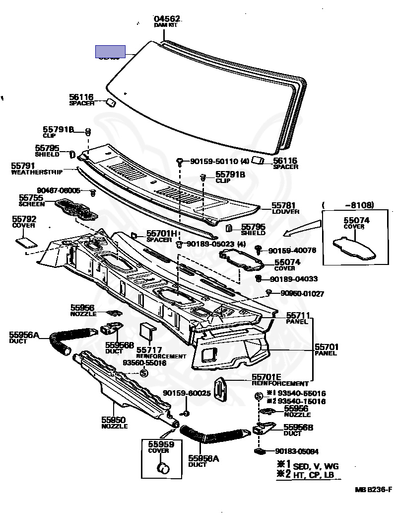 56111-12320 - Toyota - Glass, Windshield - Nengun Performance