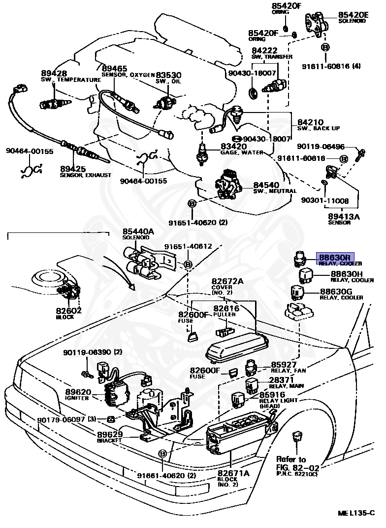 90987-02004 - Toyota - Relay, Computer (for EFI) - Nengun Performance