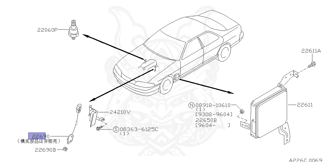  まとめ 22690-83T10 - Nissan - Heated Oxygen Sensor - Nengun Performance