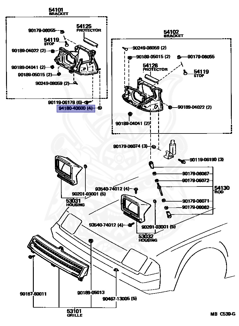94180-40600 - Toyota - Nut - Nengun Performance