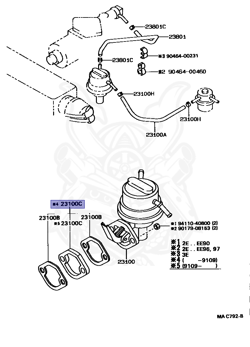 鈴木 23915-10020 - Toyota - Insulator, Fuel Pump - Nengun Performance