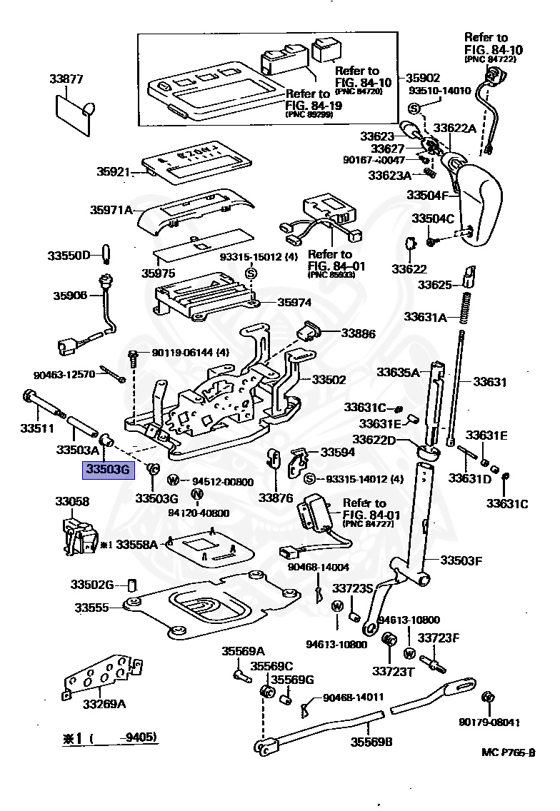 90385-11003 - Toyota - Bush (for Floor Shift Control Shaft