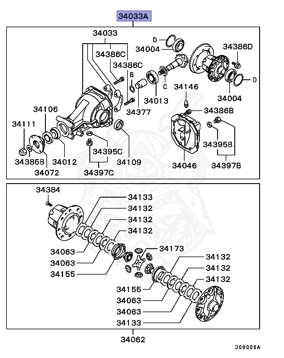 MN168836 - Mitsubishi - Carrier Assy, Rr Diff - Nengun Performance