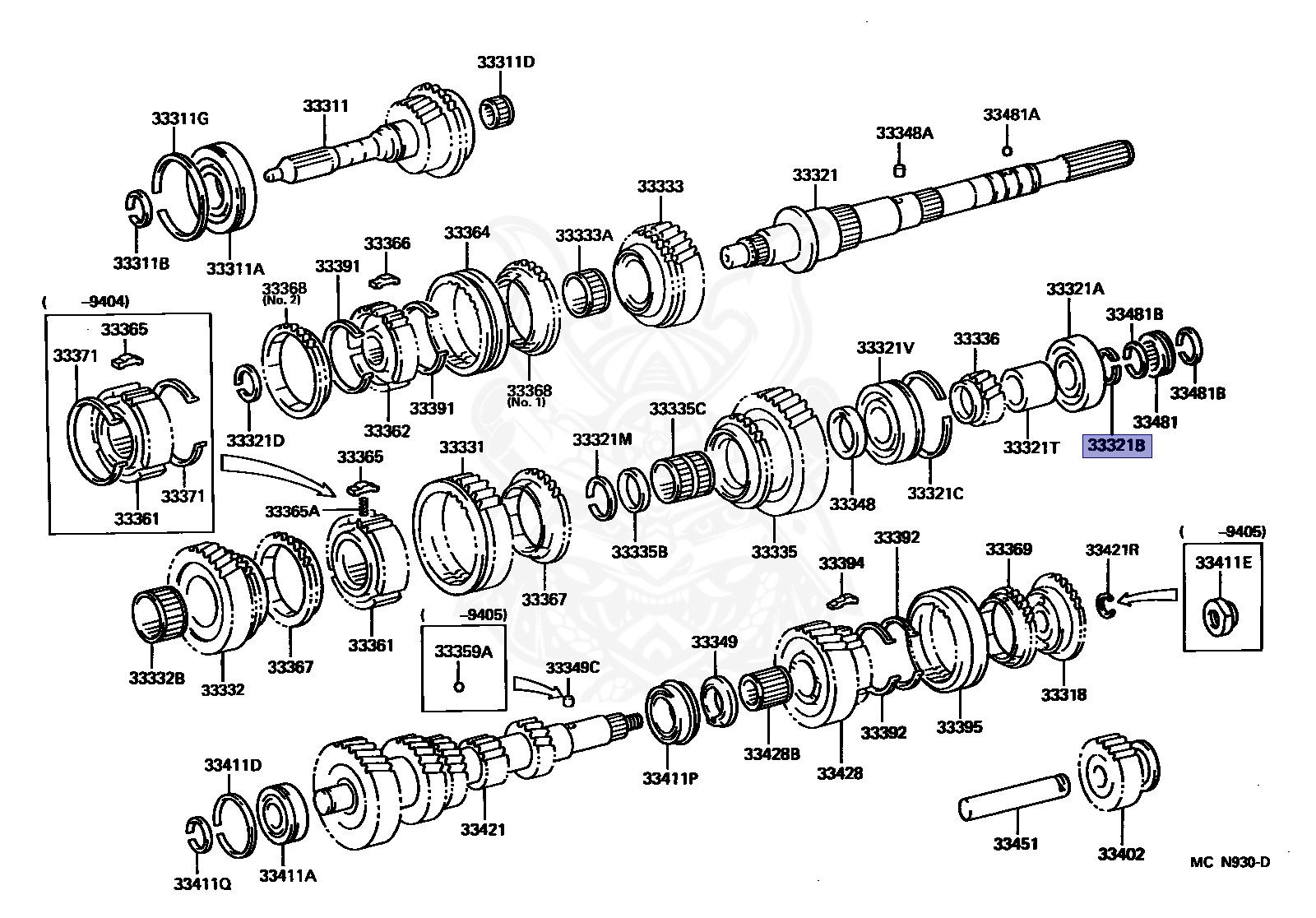 90520-28039 - Toyota - Ring, Shaft Snap (for Output Shaft Bearing