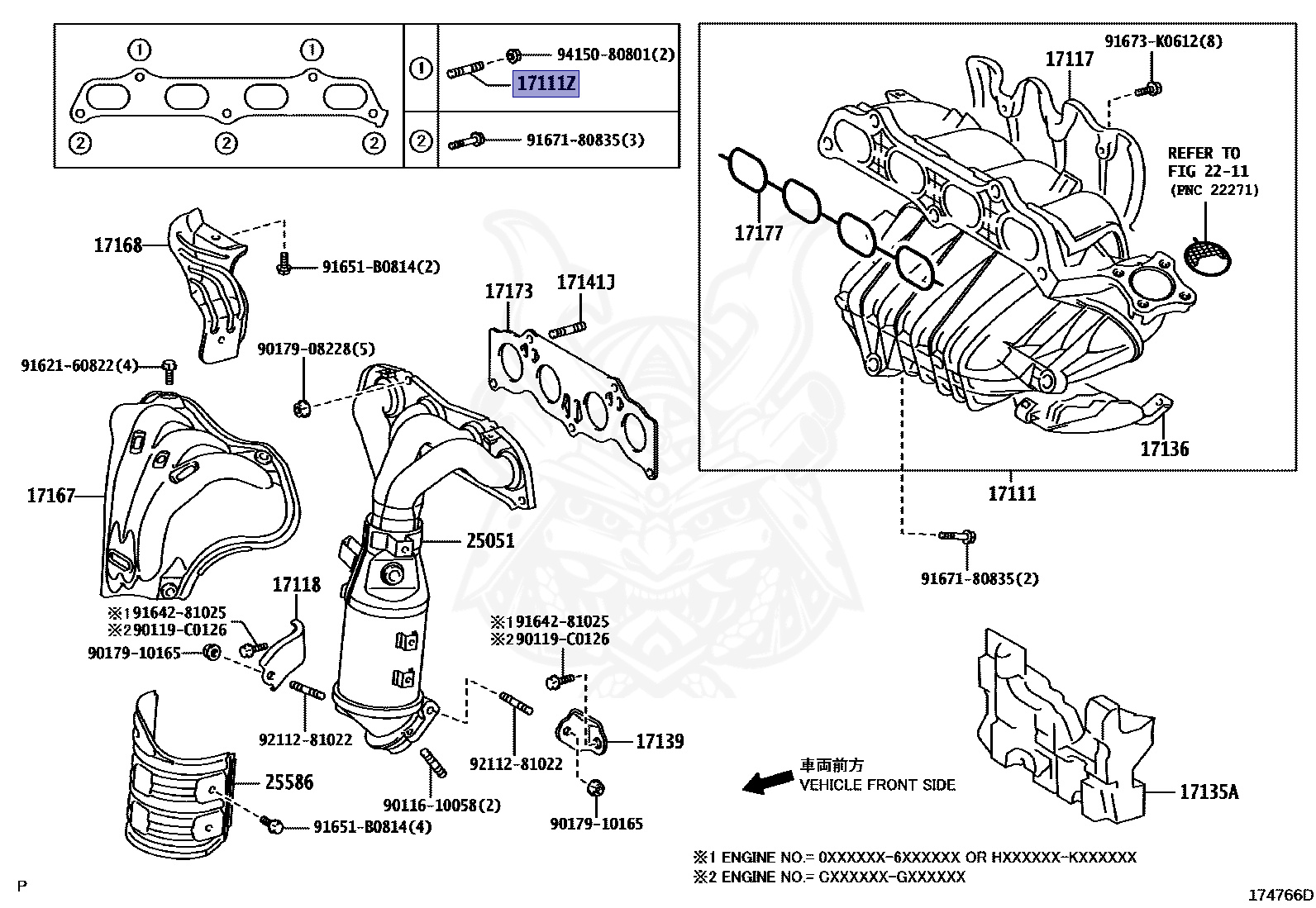 90126-08026 - Toyota - Bolt, Stud (for Intake Manifold To Cylinder