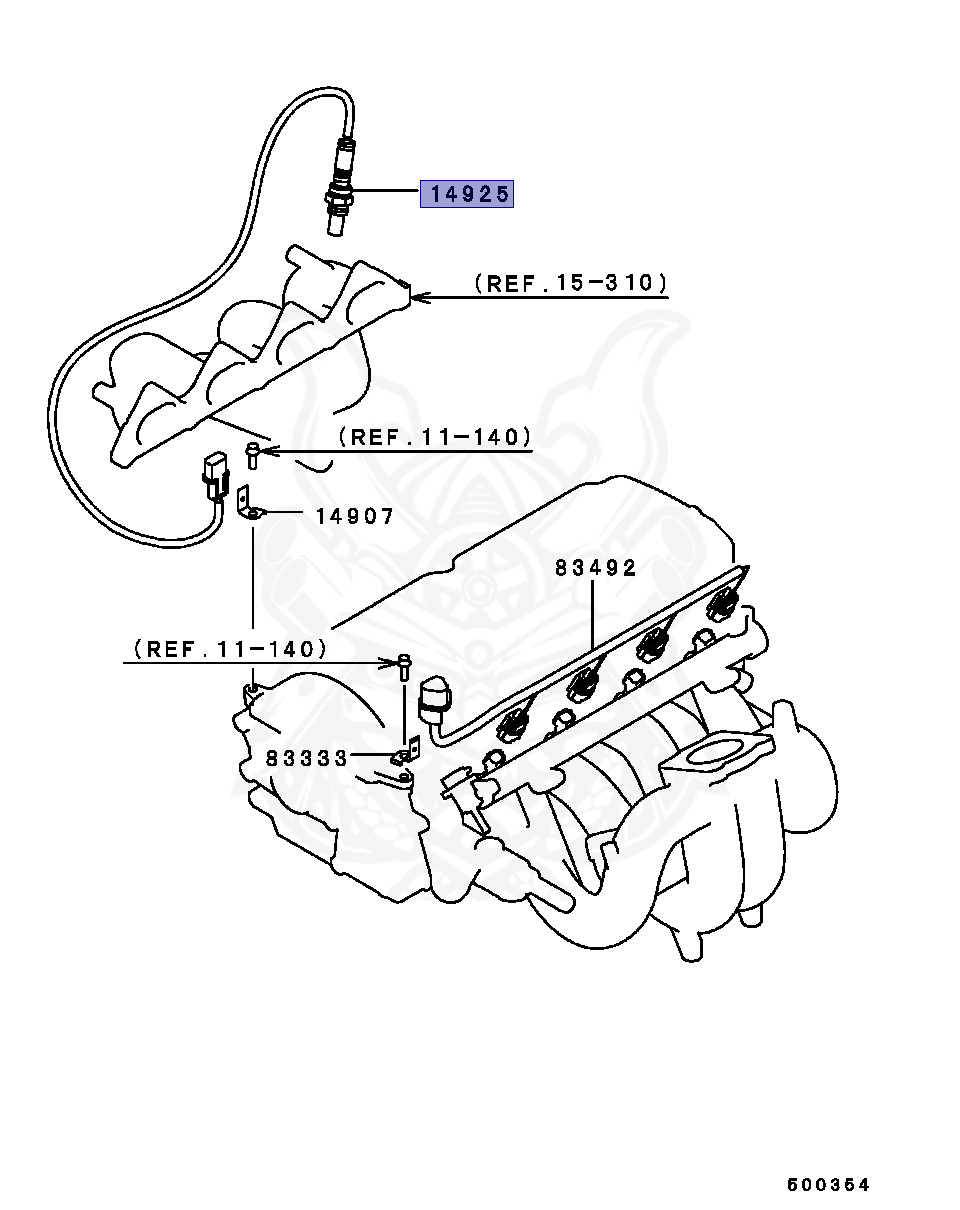 MD176884 - Mitsubishi - Sensor, Eng Control Oxygen - Nengun