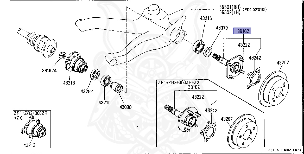 みも X］ 38162-01P10 - Nissan - Rear Axle Shaft Assembly - Nengun