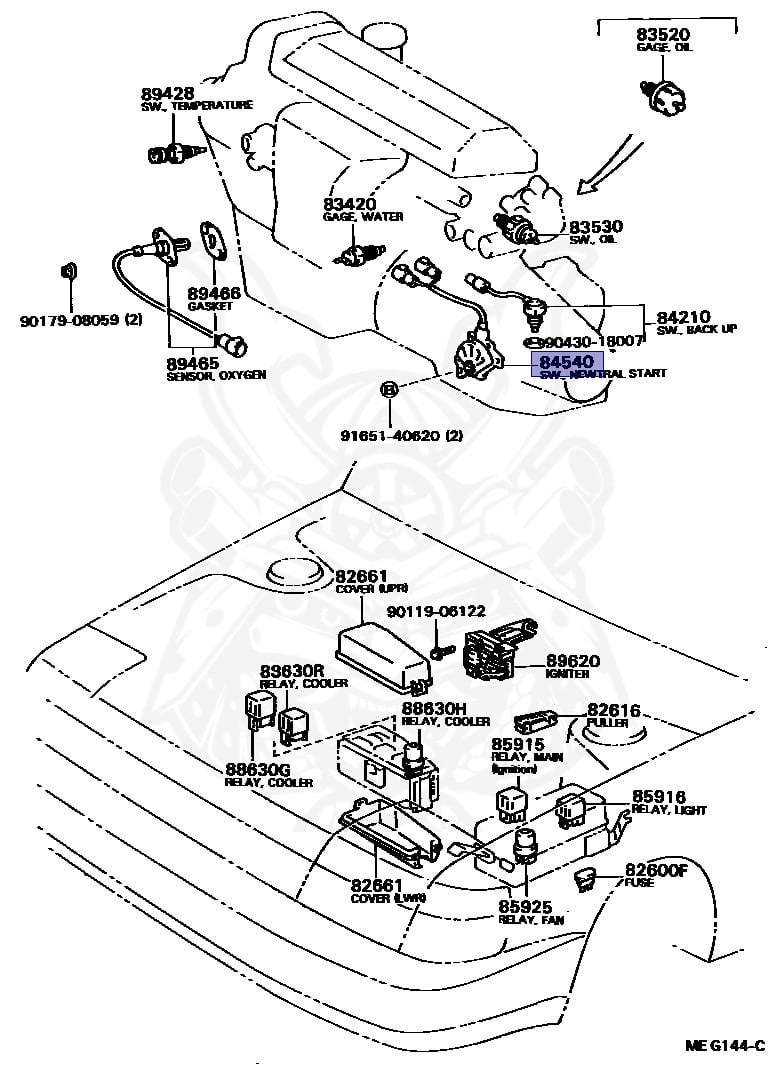84540-32050 - Toyota - Switch Assy, Neutral Start - Nengun Performance