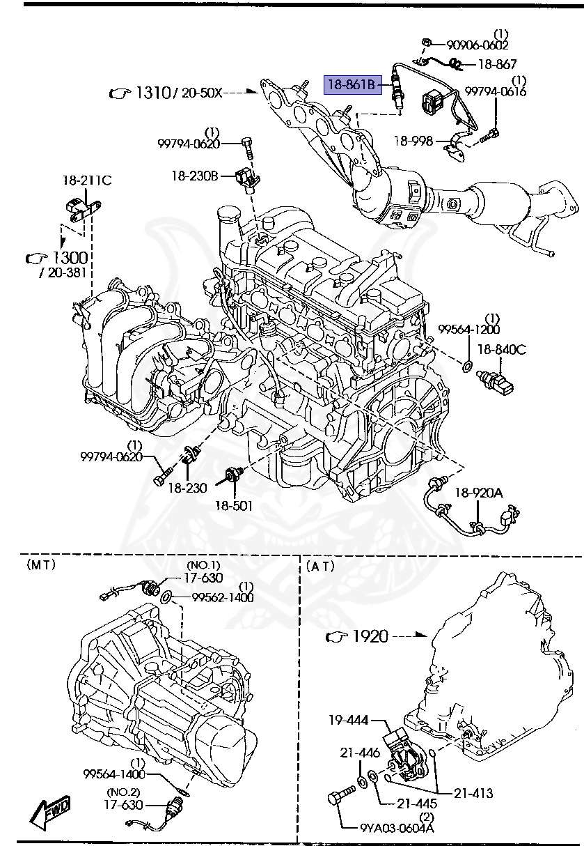 Z601-18-861A - Mazda - O2 Sensor - Nengun Performance